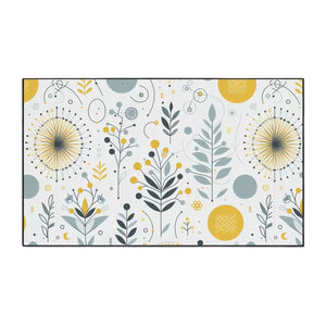 Vibrant Heavy Duty Floor Mat – Floral Decor - Dipaliz - Rugs
