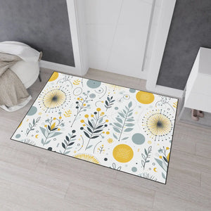 Vibrant Heavy Duty Floor Mat – Floral Decor - Dipaliz - Rugs