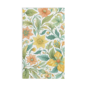 Vibrant Hand Towel - Boho Floral Kitchen Decor - Dipaliz - White Base / 28’’ × 16’’ - Towels