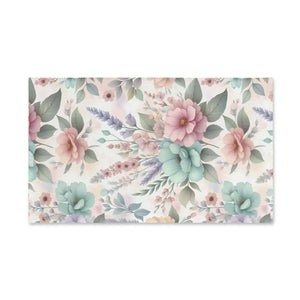 Vibrant Floral Hand Towel – Soft Cotton Decor - Dipaliz - Towels