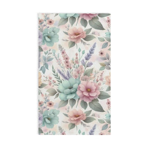 Vibrant Floral Hand Towel – Soft Cotton Decor - Dipaliz - Towels
