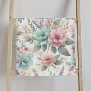 Vibrant Floral Hand Towel – Soft Cotton Decor - Dipaliz - Towels
