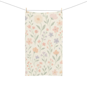 Floral Hand Towel – Cotton Spring Home Accent - Dipaliz - Towels