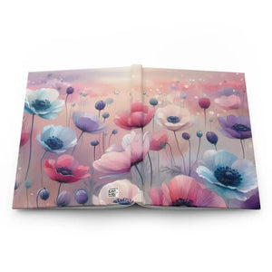 Floral Hardcover Journal - Dreamy Garden Design Matte Cover - Dipaliz - Journals