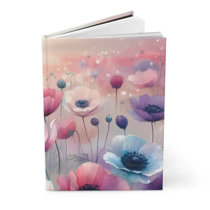 Floral Hardcover Journal - Dreamy Garden Design Matte Cover - Dipaliz - Journals