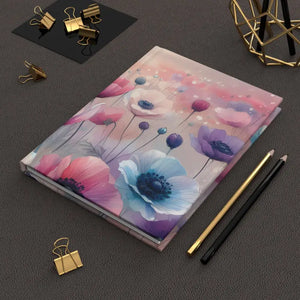 Floral Hardcover Journal - Dreamy Garden Design Matte Cover - Dipaliz - Journals
