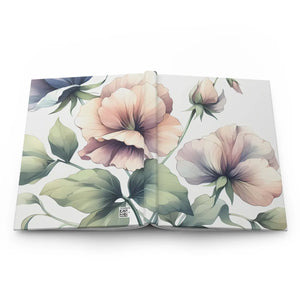 Elegant Floral Hardcover Journal - Matte Laminated Cover - Dipaliz - Journals