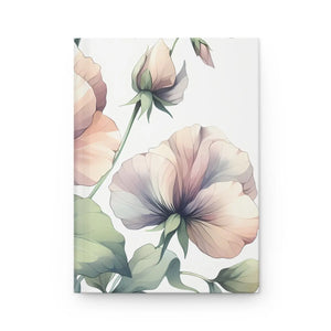 Elegant Floral Hardcover Journal - Matte Laminated Cover - Dipaliz - Journals