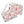 Floral Heart Clutch - Saffiano Faux Leather - Dipaliz - Bags