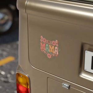 Heart Mama Outdoor Sticker - Vibrant Floral Charm - Dipaliz - 6’’ × / Die-cut / Transparent - Decorative Stickers