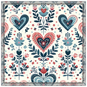 Heart Napkins Boho - Floral Table Decor - Dipaliz - 18’’ × / 4-piece Set - Cloth