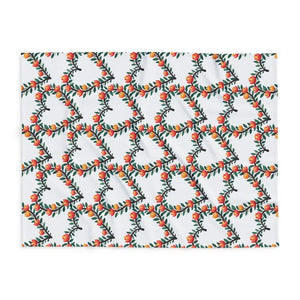 Cozy Arctic Fleece Blanket with Vibrant Floral Heart - Dipaliz - Blankets