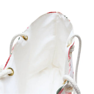 Bags - Floral Heart Weekender Bag - Romantic Rose Travel Tote - Dipaliz 24’’ × 13’’