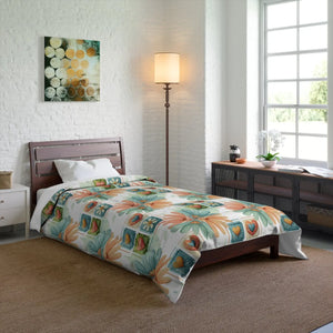 Floral Hearts Comforter – Soft Polyester - Dipaliz - Quilts & Comforters