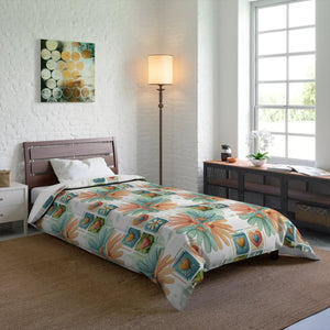 Floral Hearts Comforter – Soft Polyester - Dipaliz - Quilts & Comforters