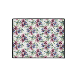 Floral Heavy Duty Floor Mat - Vibrant Protection - Dipaliz - 18’’ × 24’’ - Rugs