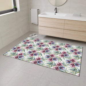 Floral Heavy Duty Floor Mat - Vibrant Protection - Dipaliz - 48’’ × 72’’ - Rugs