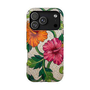 Floral Hibiscus Magnetic Impact-resistant Phone Case - Mobile Cases