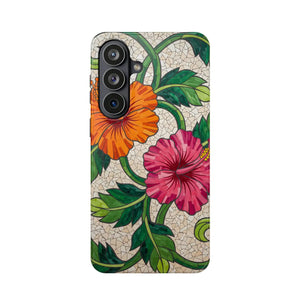 Floral Hibiscus Magnetic Impact-resistant Phone Case - Mobile Cases