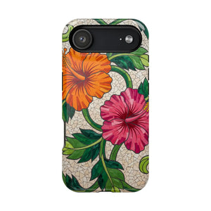 Floral Hibiscus Magnetic Impact-resistant Phone Case - Mobile Cases