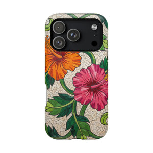 Floral Hibiscus Magnetic Impact-resistant Phone Case - Mobile Cases