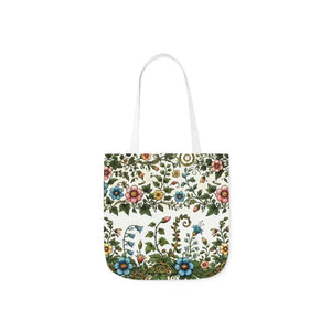 Pastel Floral Canvas Tote Bag - Trendy Everyday Style - Dipaliz - 13’’ × / White - Bags