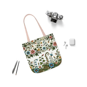 Pastel Floral Canvas Tote Bag - Trendy Everyday Style - Dipaliz - Bags