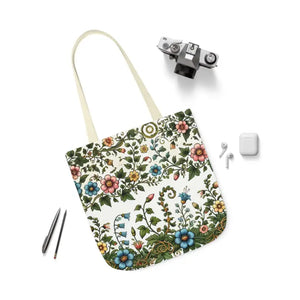 Pastel Floral Canvas Tote Bag - Trendy Everyday Style - Dipaliz - Bags