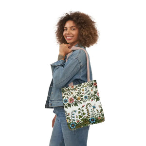 Pastel Floral Canvas Tote Bag - Trendy Everyday Style - Dipaliz - Bags