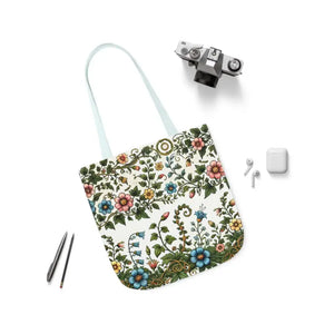Pastel Floral Canvas Tote Bag - Trendy Everyday Style - Dipaliz - Bags