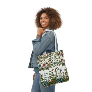 Pastel Floral Canvas Tote Bag - Trendy Everyday Style - Dipaliz - Bags