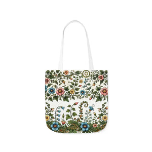 Pastel Floral Canvas Tote Bag - Trendy Everyday Style - Dipaliz - 16’’ × / White - Bags