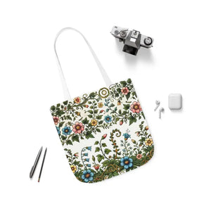 Pastel Floral Canvas Tote Bag - Trendy Everyday Style - Dipaliz - Bags
