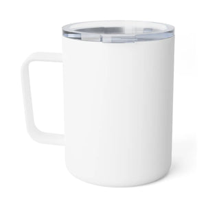 Vibrant Floral Insulated Coffee Mug - Acrylic Push-on Lid - Dipaliz - Mugs