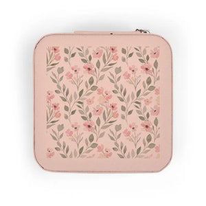 Jewelry Travel Case Plush Fabric Lining Compact Design Dipaliz - Boxes