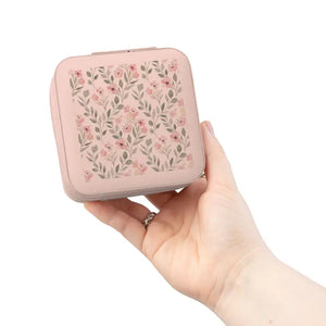 Jewelry Travel Case Plush Fabric Lining Compact Design Dipaliz - Pink / 4’’ x 2’’ - Boxes