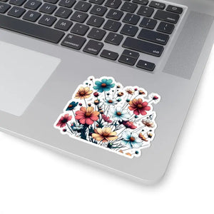 Vibrant Flower Decor Kiss-cut Stickers - Bloom your Style - Dipaliz - 3’’ × / White - Decorative