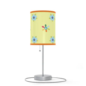 Colorful Floral Lamp Stand - Steel Base Green Design - Dipaliz - Lamps
