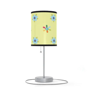 Colorful Floral Lamp Stand - Steel Base Green Design - Dipaliz - Lamps