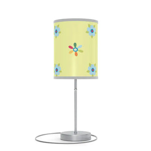 Colorful Floral Lamp Stand - Steel Base Green Design - Dipaliz - Lamps