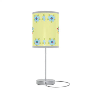 Colorful Floral Lamp Stand - Steel Base Green Design - Dipaliz - Lamps