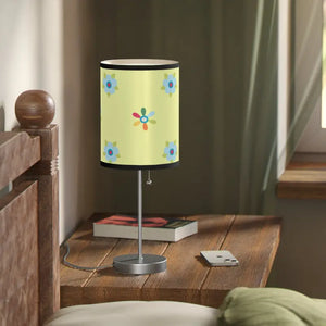 Colorful Floral Lamp Stand - Steel Base Green Design - Dipaliz - Lamps