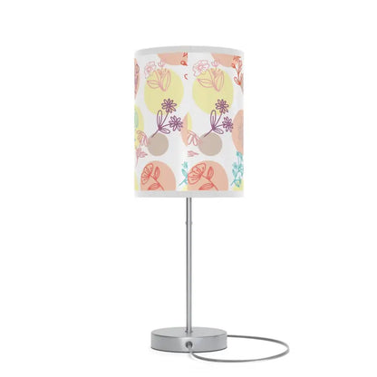 Cozy Floral Lamp with Steel Base - Elevate your Space! - Home Decor