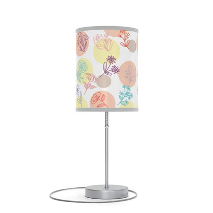 Cozy Floral Lamp with Steel Base - Elevate your Space! - Home Decor