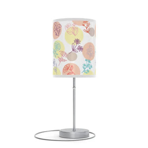 Floral Lamp on Stand - Steel Base Chic Decor - Dipaliz - Lamps
