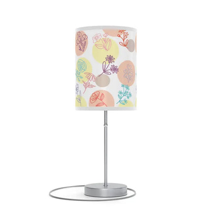 Cozy Floral Lamp with Steel Base - Elevate your Space! - Home Decor