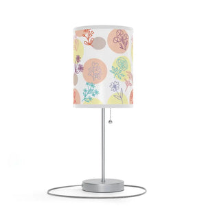 Floral Lamp on Stand - Steel Base Chic Decor - Dipaliz - Lamps