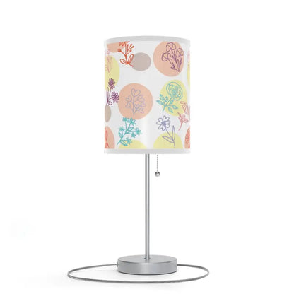 Cozy Floral Lamp with Steel Base - Elevate your Space! - Home Decor