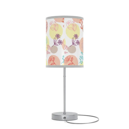 Cozy Floral Lamp with Steel Base - Elevate your Space! - Home Decor