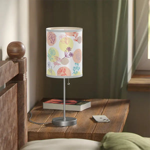 Floral Lamp on Stand - Steel Base Chic Decor - Dipaliz - Lamps